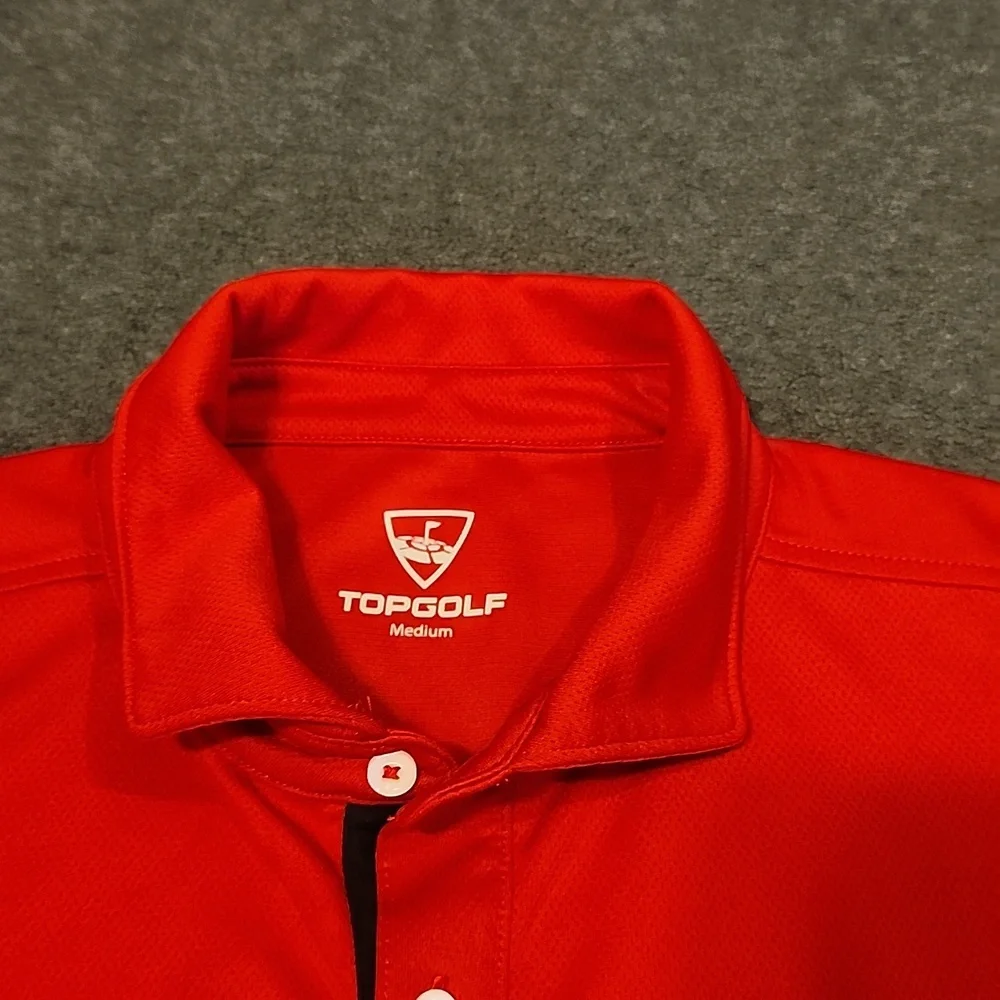 Top Golf Red Polo - Medium Activewear - Picture 2 of 11